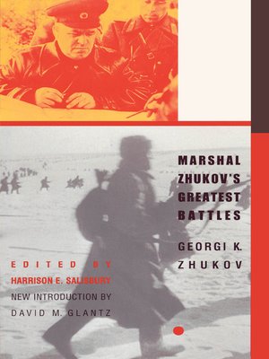 cover image of Marshal Zhukov's Greatest Battles